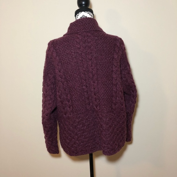 Sweaters of Ireland Merino Wool Aran Irish - Picture 6 of 12